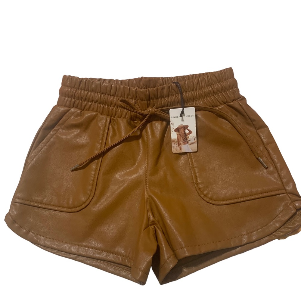 Sincerely Jules Faux Leather Shorts